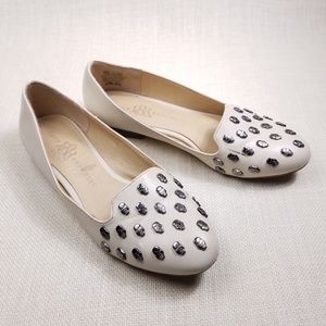 Rock & Republic Tan Skull Ballet Flats Size 8 M